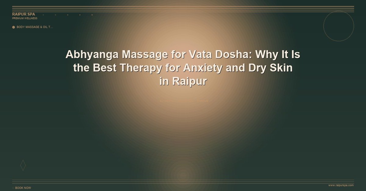 Corporate Wellness in Raipur: Spa Day Packages for Employee Stress Relief