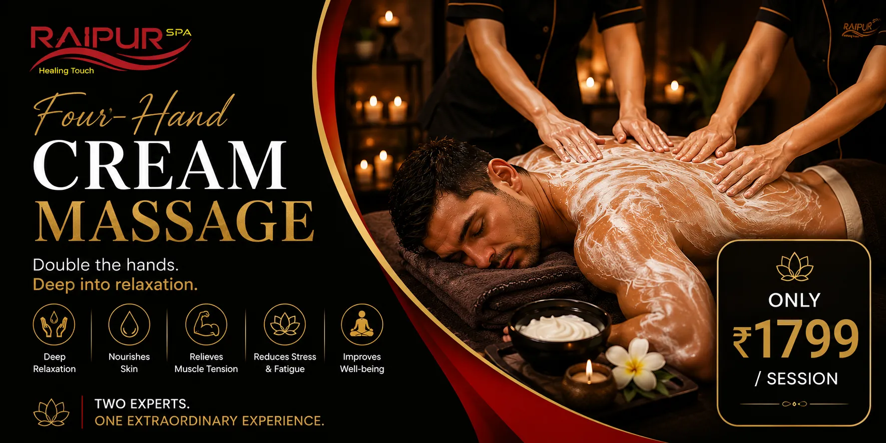 Four-Hand Cream Massage