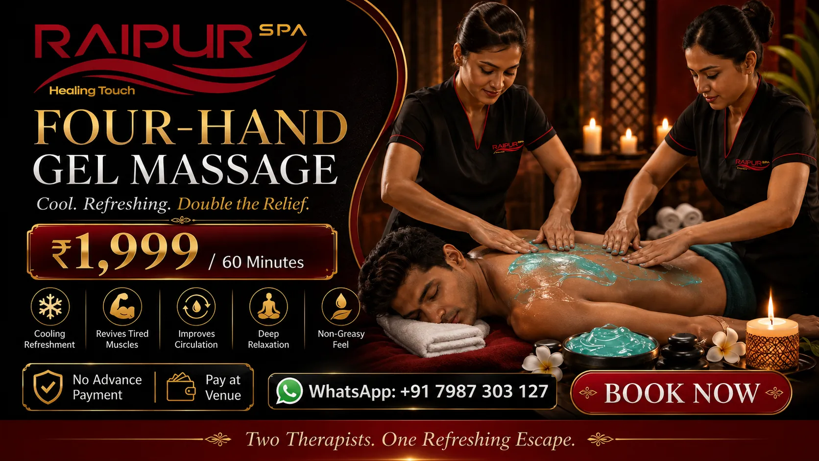 Four-Hand Gel Massage