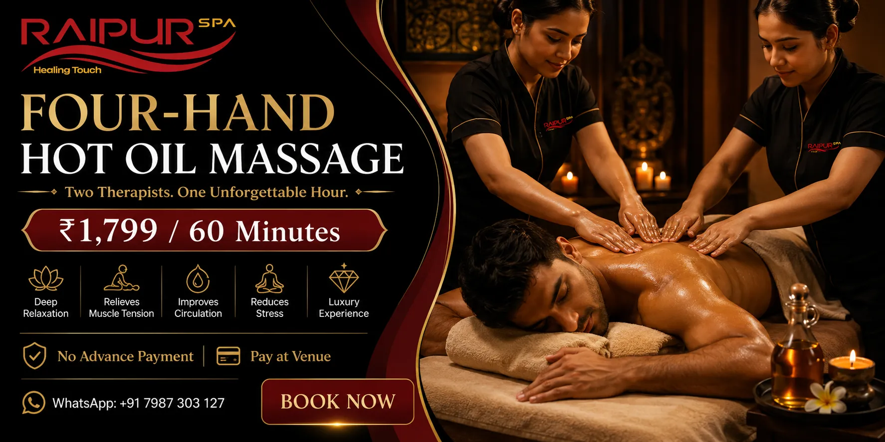 Four-Hand Hot Oil Massage