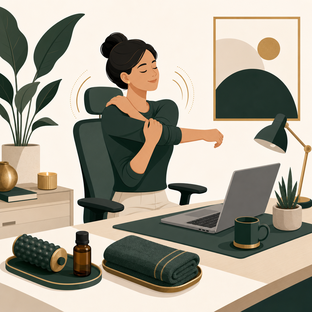 Office Worker's Guide: Desk Stretches and Weekly Massage Plan