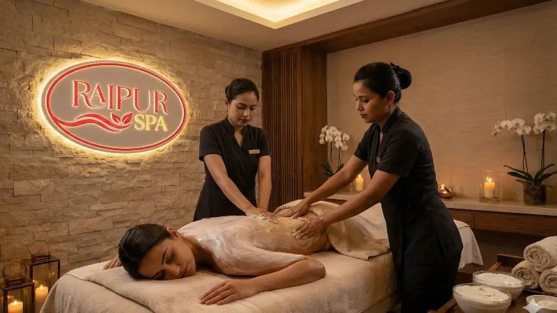 Four-Hand Cream Massage at Raipur SPA Samta Colony Raipur
